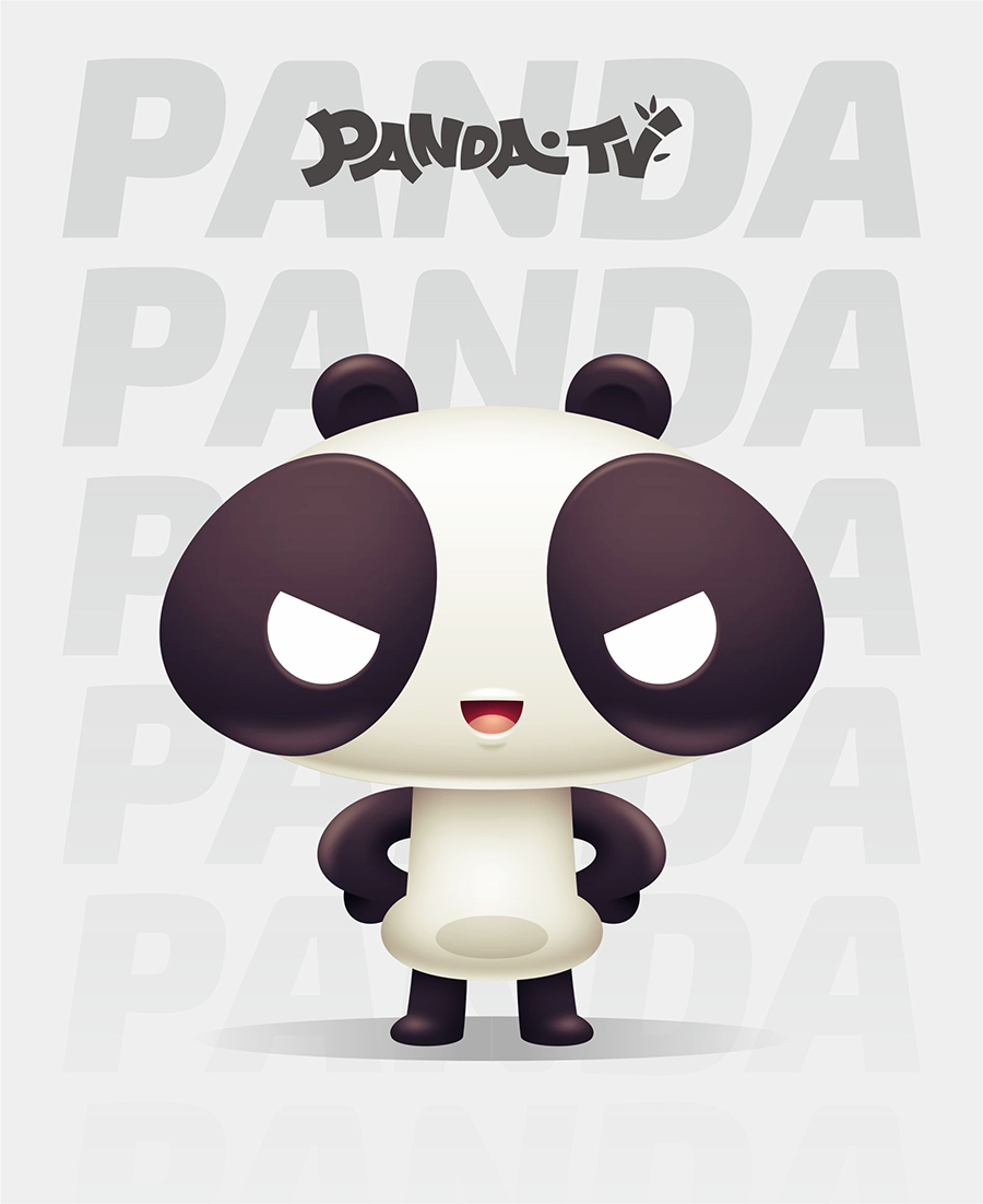 熊猫TV卡通形象设计图0