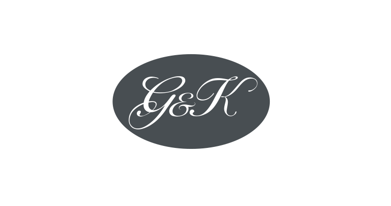 G&K室内设计公司logo设计图1