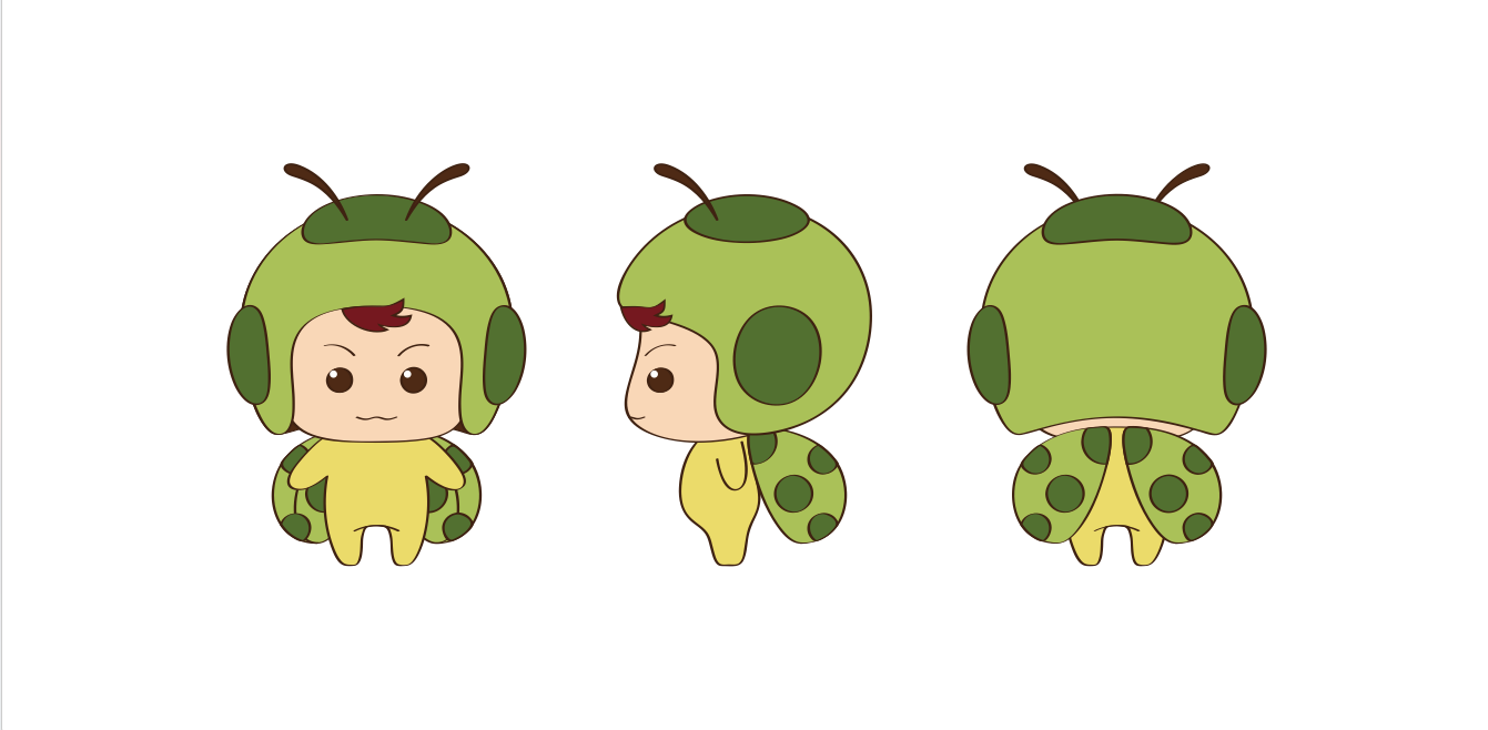 厦门绿瓢虫农业科技有限公司吉祥物设计-虫宝图0