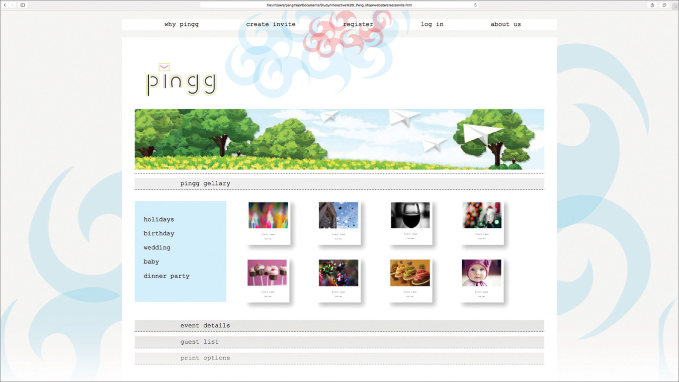 PINGG 网站设计图2