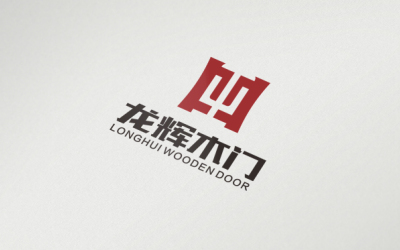 龙辉木门logo设计
