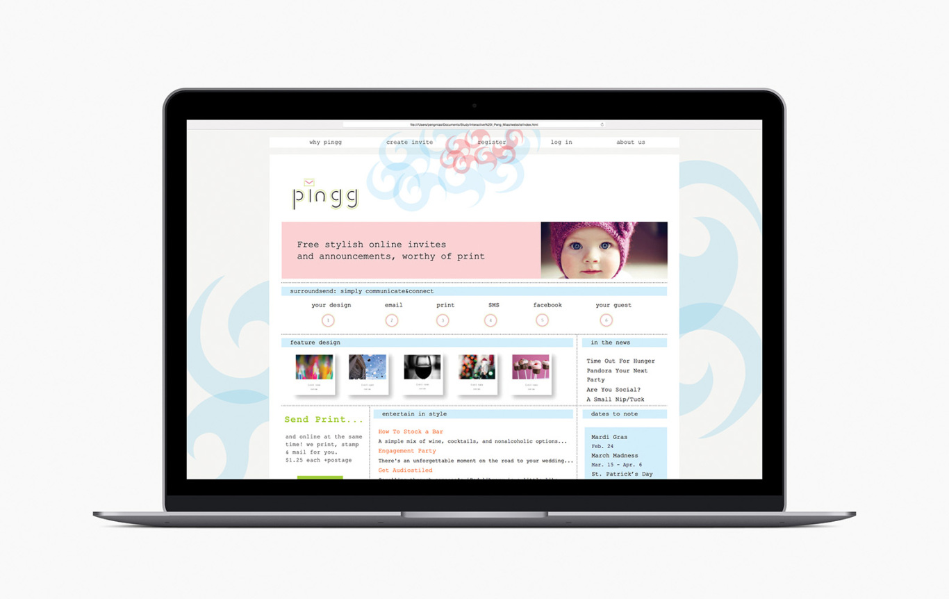 PINGG 网站设计图1