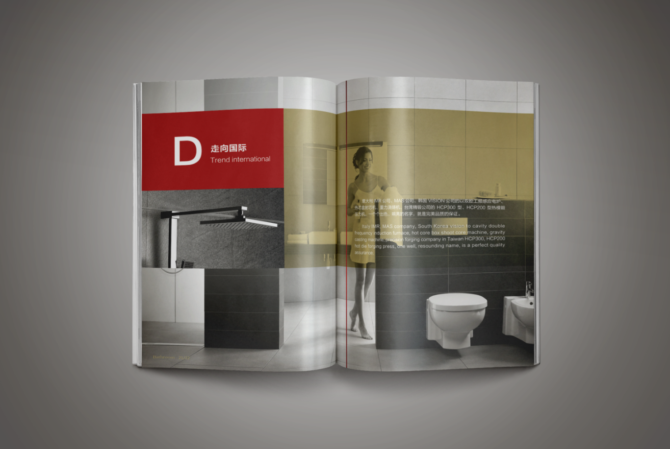 简约卫浴高端画册设计 simle bathroom品牌图3