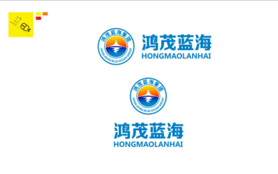 鸿茂蓝海logo设计方案