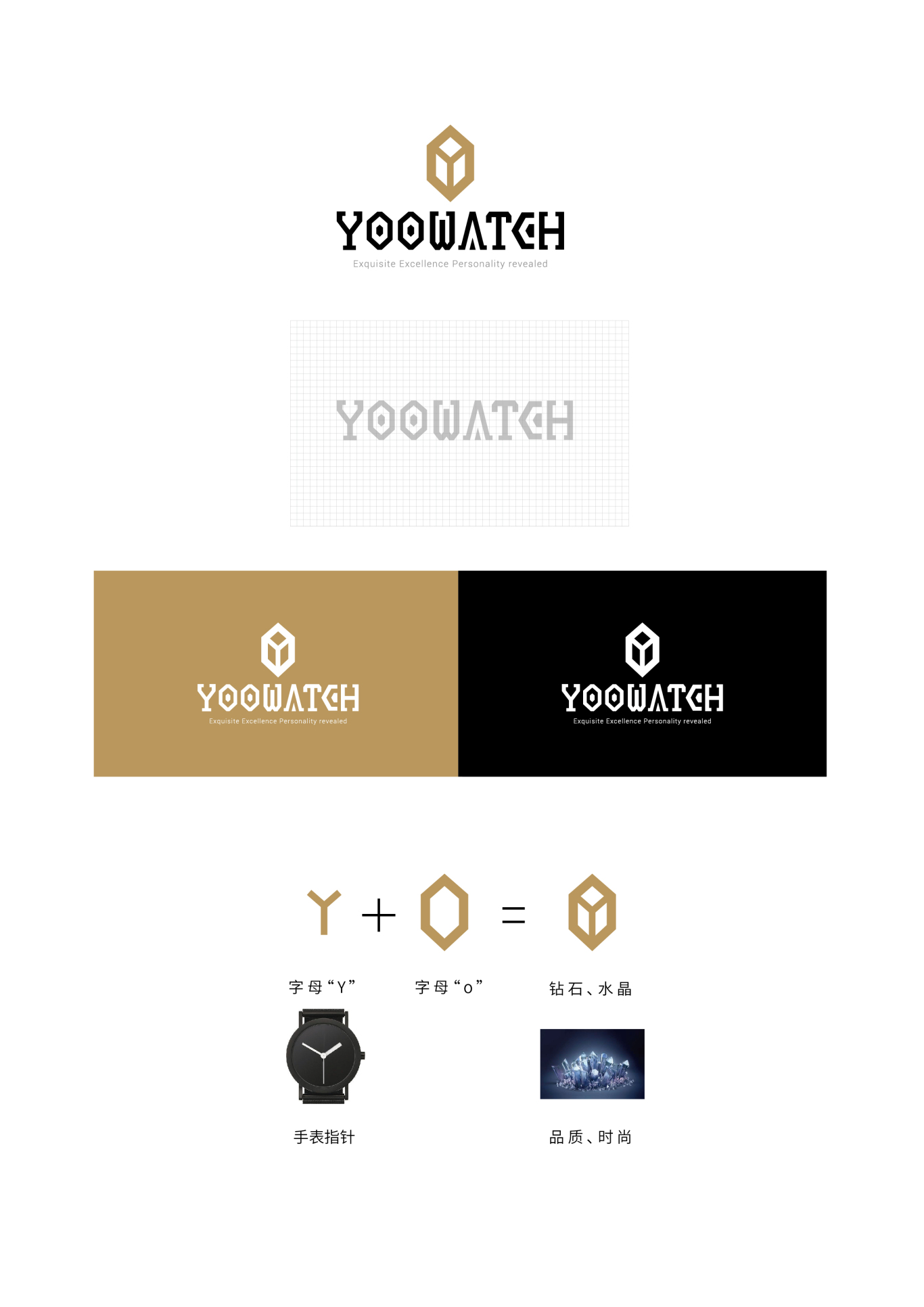 yoowatch智能手表品牌logo设计图7