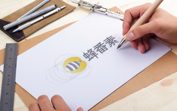 京健——蜂番素logo设计