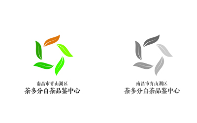 茶多分白茶品鉴中心logo设计