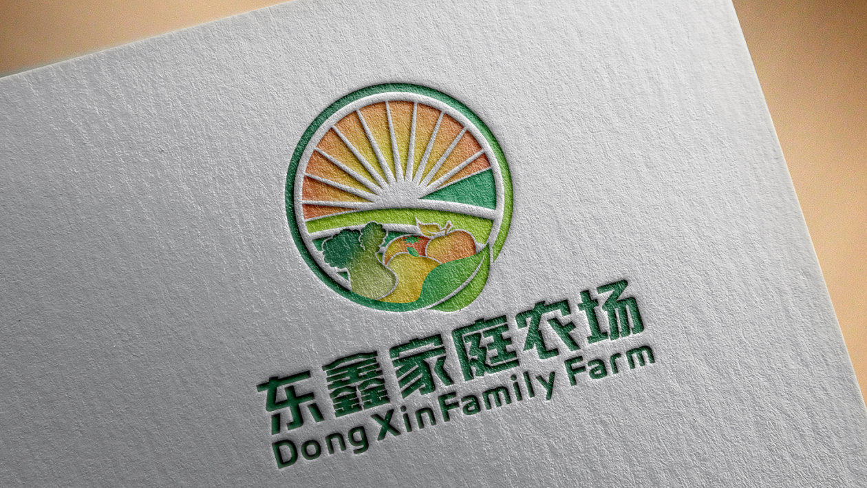 东鑫家庭农场logo设计图16