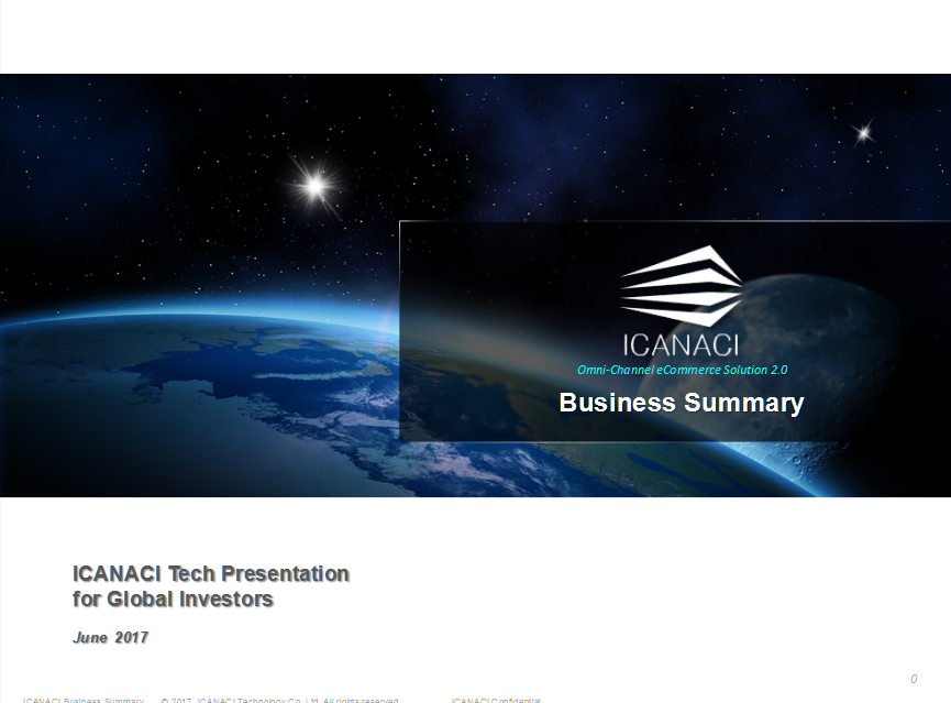 ICANACI Tech Presentation                              for Global Investors圖0