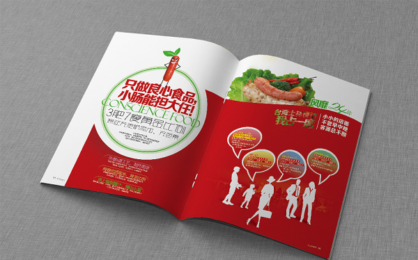 大肠包小肠品牌特色美食画册设计