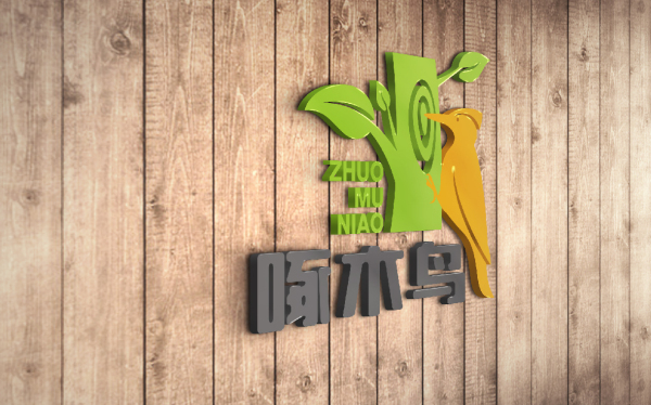 啄木鳥零食品牌logo