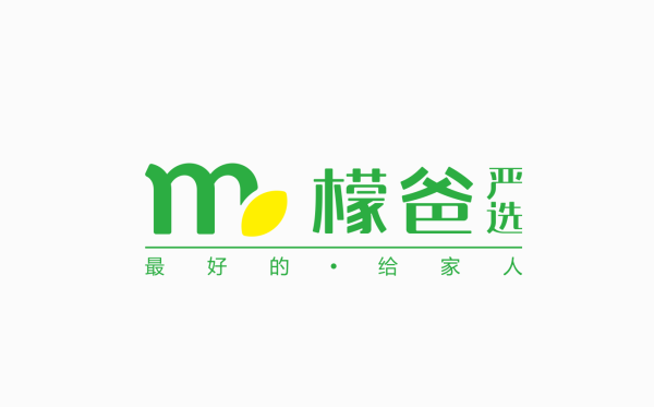 檬爸嚴選 | 綜合生鮮品牌logo設計