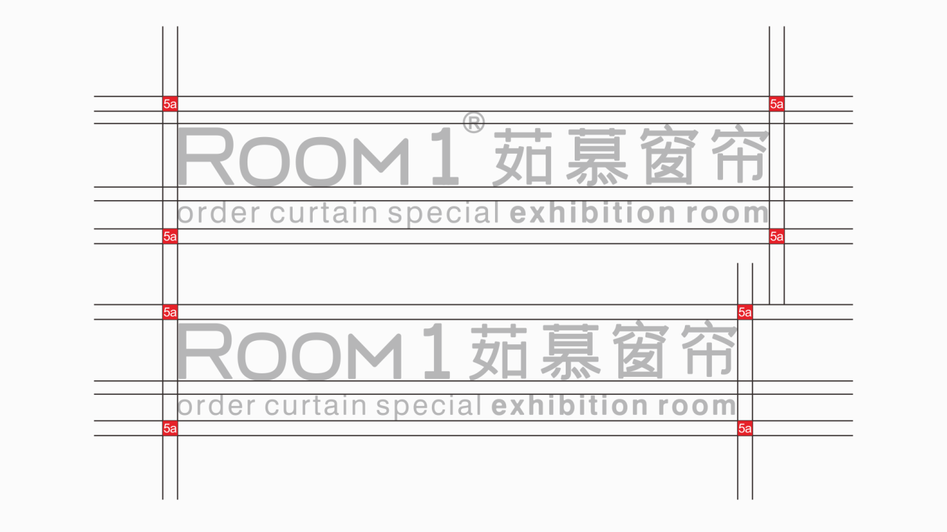 茹慕窗帘 RooM 1 | 窗帘品牌logo设计图4