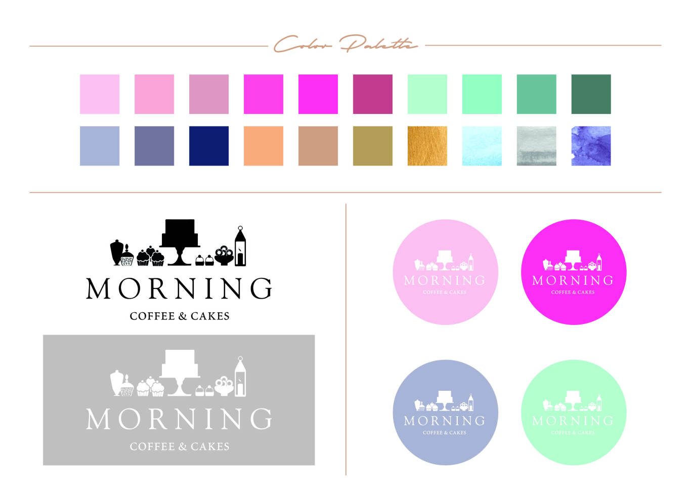 Morning coffee logo design图1