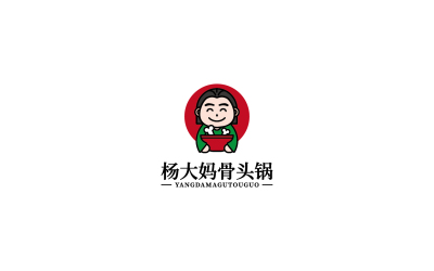 杨大妈骨头锅logo设计