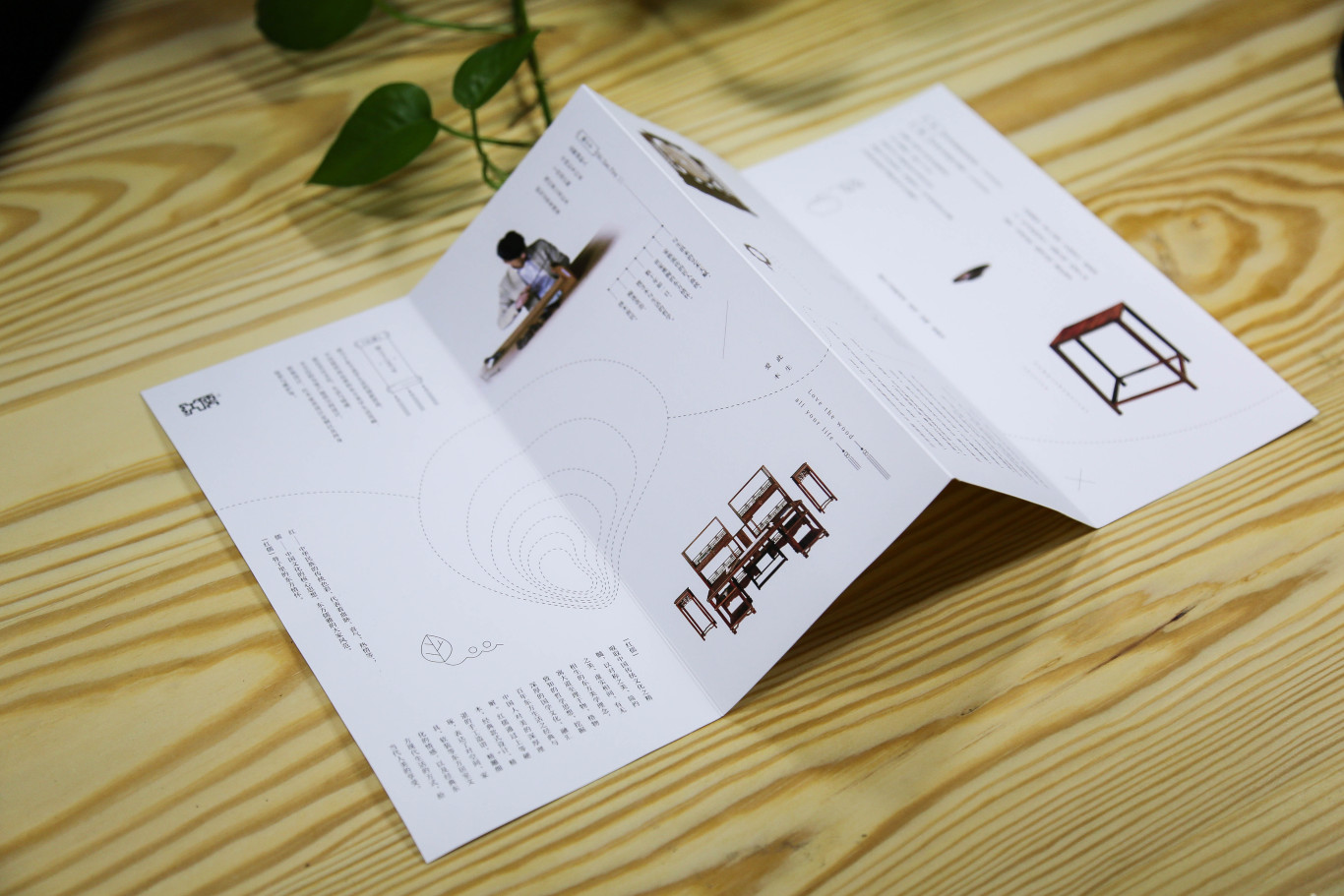 【印刷品】- 红儒家具品牌四折页设计图2