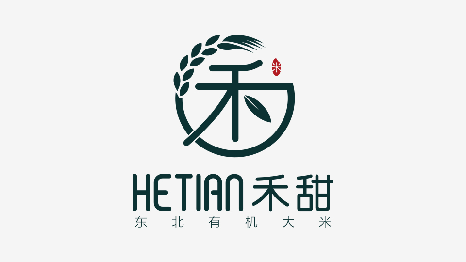 禾甜米品牌logo设计