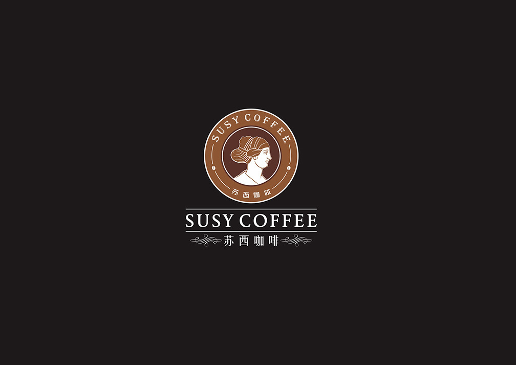 苏西咖啡 logo设计图1