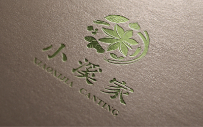 小溪家餐飲品牌logo設計