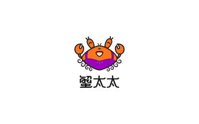蟹太太logo设计