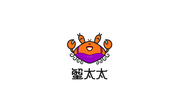 蟹太太logo设计
