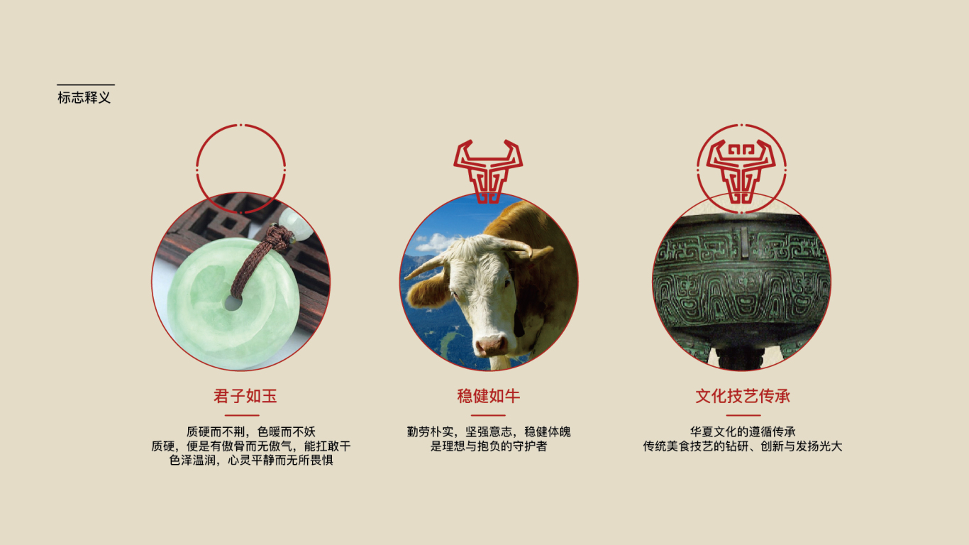 牛肉餐饮logo设计方案图1