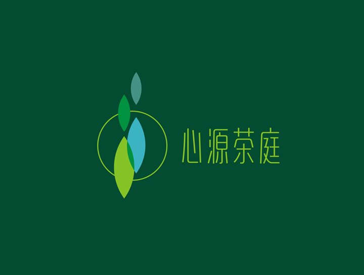 心源茶庭 logo設計圖1