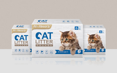 All-absorb宠物猫砂包装设计