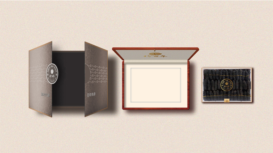 珍百年-木盒海參包裝設計中標圖21