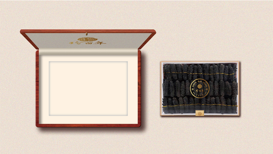 珍百年-木盒海参包装设计中标图15