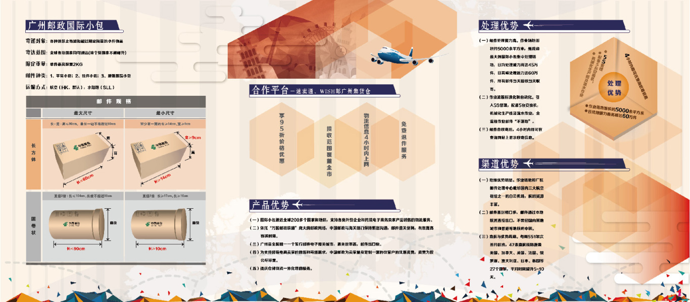 中国邮政国际小包3折页图1