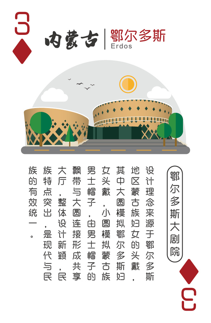 内蒙古地标建筑纪念扑克图7