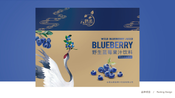 云鹤蓝蓝莓饮料包装设计