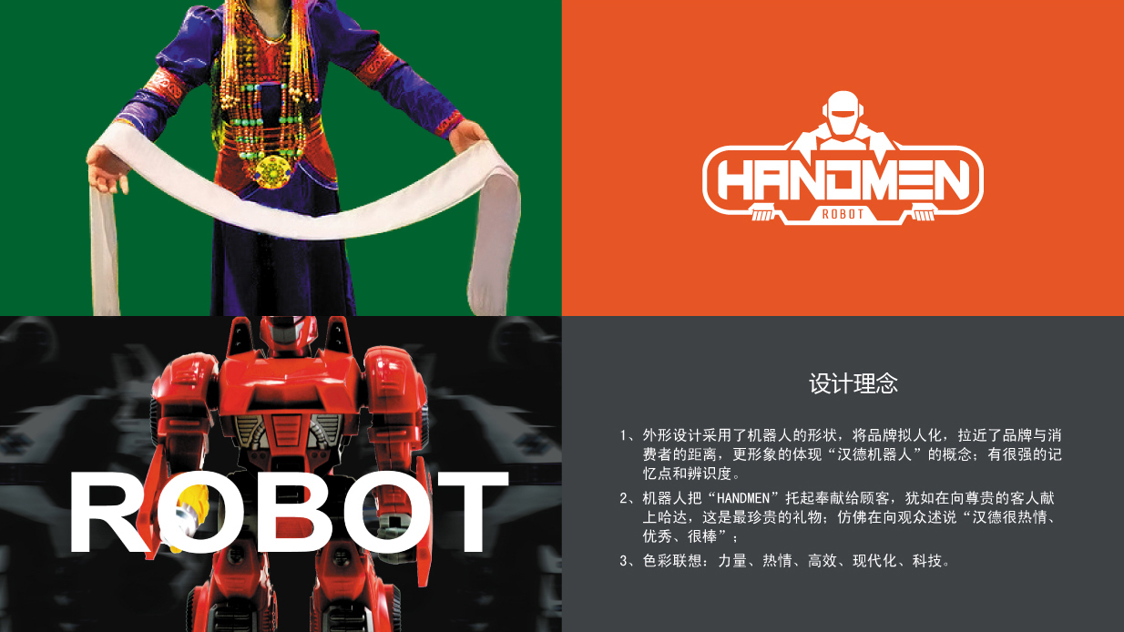 汉德机器人品牌标志设计图1
