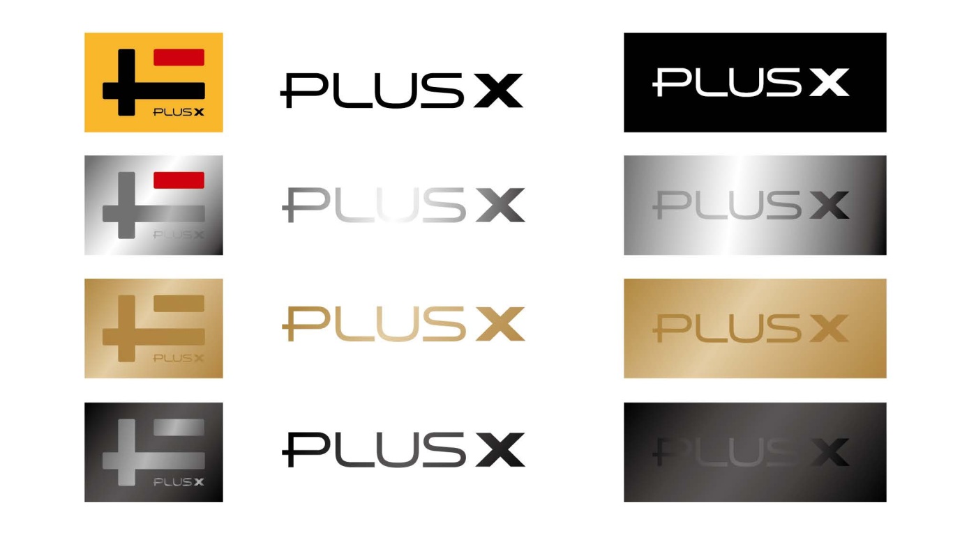 PLUSX加一运动产品品牌LOGO视觉设计图1
