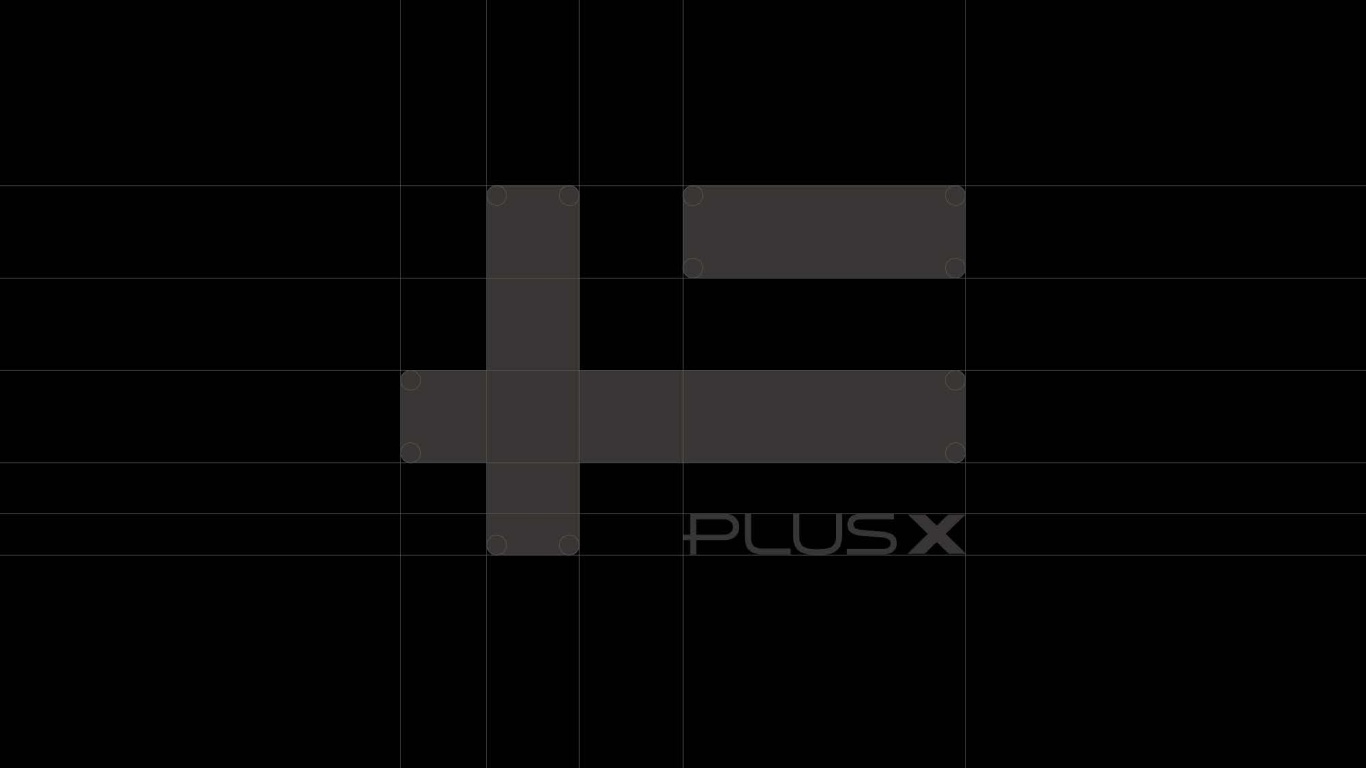 PLUSX加一运动产品品牌LOGO视觉设计图0
