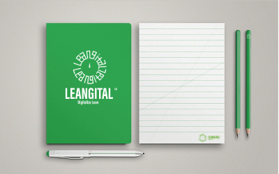 Leangital logo 设计