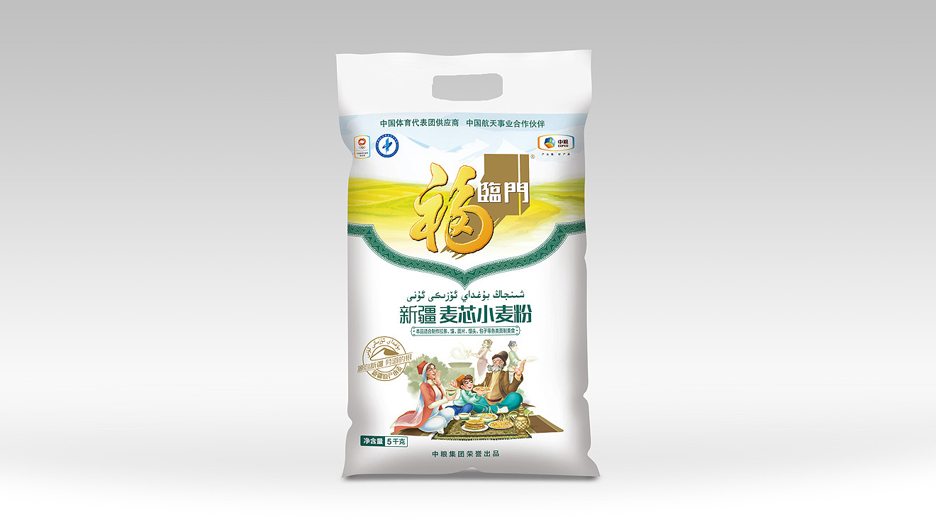 中粮国际新疆麦芯小麦粉包装及主视觉海报图0
