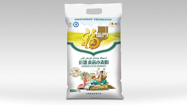 中粮国际新疆麦芯小麦粉包装及主视觉海报