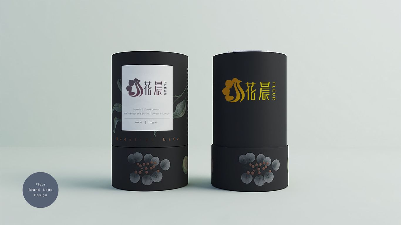 花晨-轻奢美容护肤会所Logo设计图8