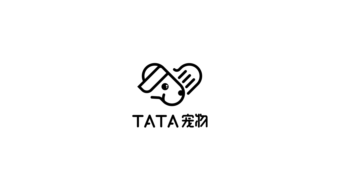 tata宠物logo设计