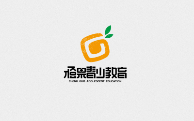 橙果青少教育logo设计