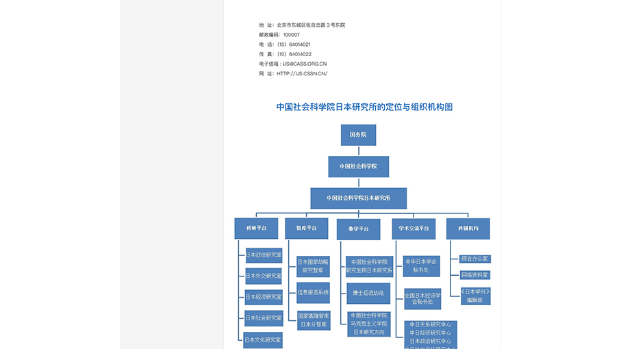 中國社會科學院日本研究所網站頁面修改中標圖4