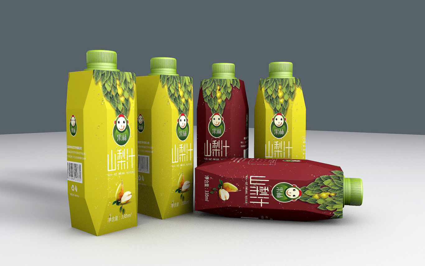 果林山梨汁包装设计图6