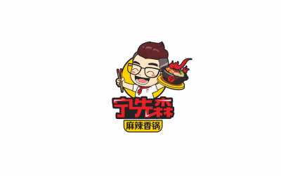 麻辣香鍋卡通logo