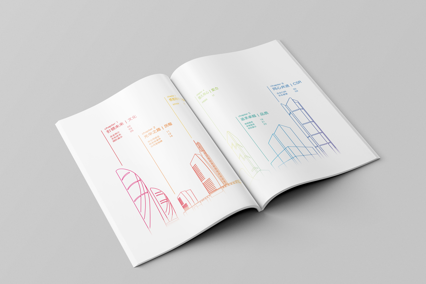 日立公司周年画册设计图1