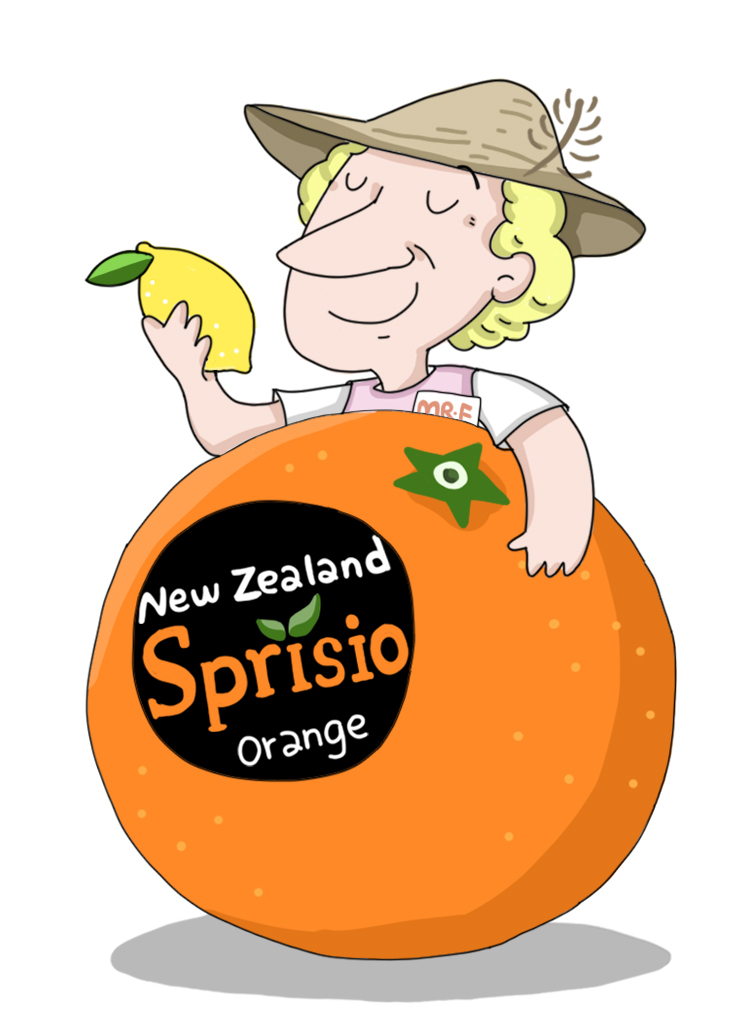 新西兰水果公司形象人物及采摘包装运输说明漫画图5
