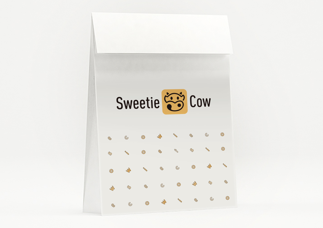 甜蜜奶牛飲品標志設計圖19