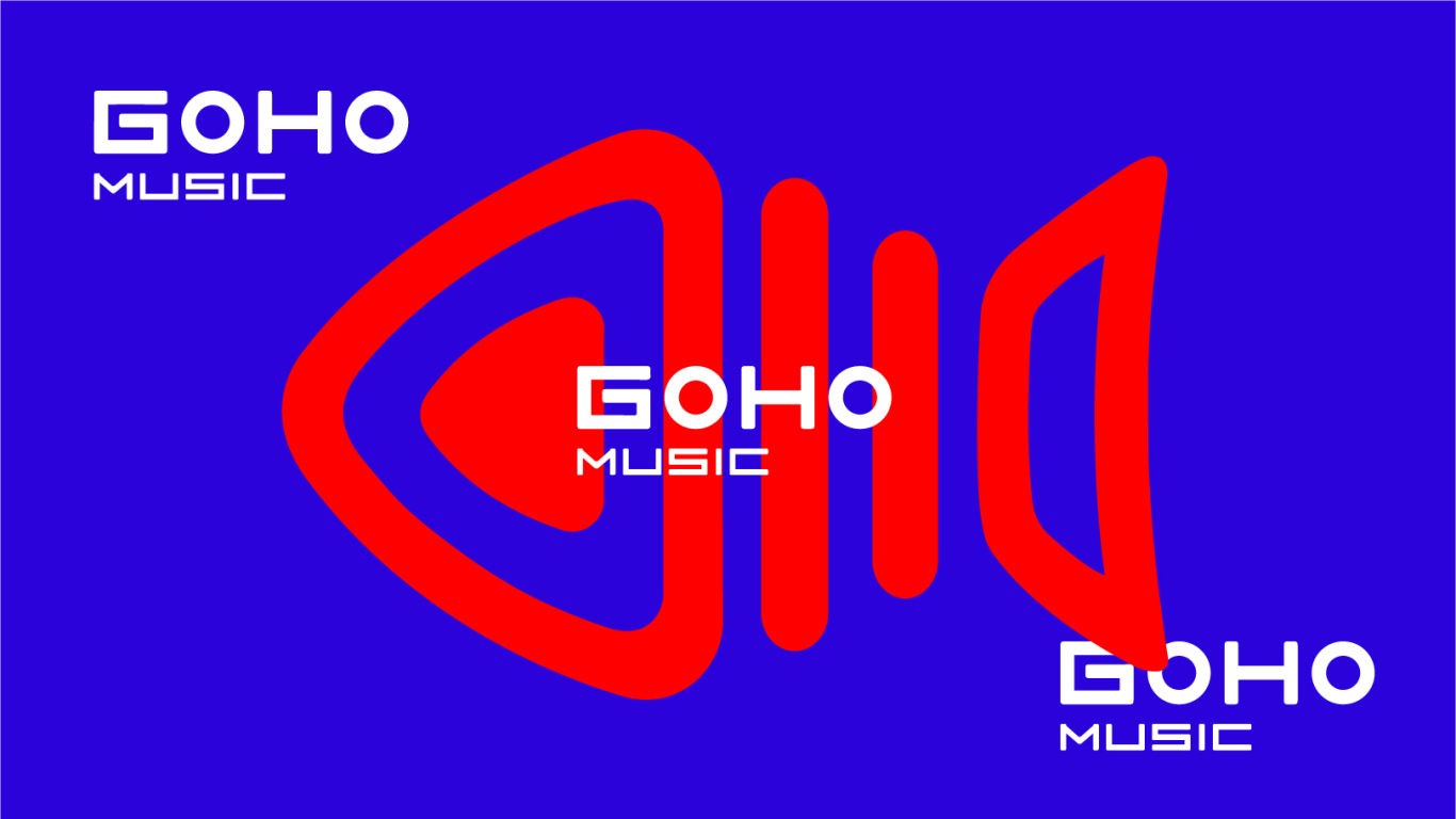 GOHO音乐logo设计图2