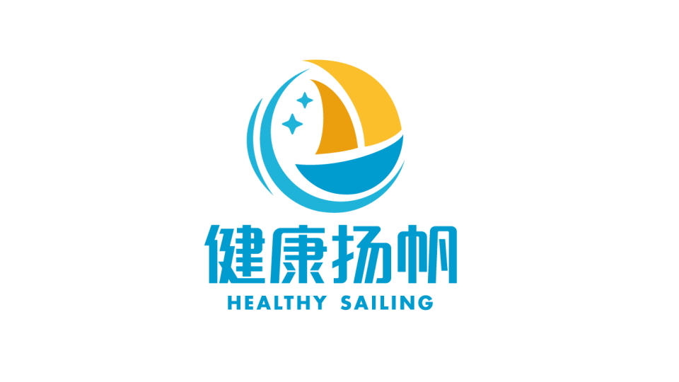 健康杨帆品牌LOGO设计